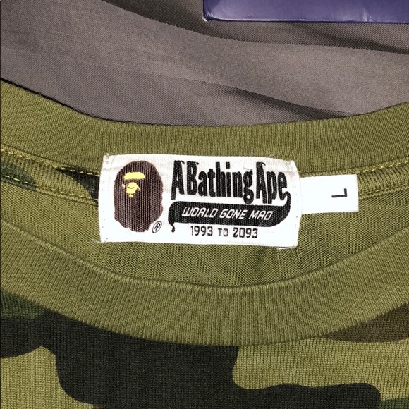 BAPE BUSY WORKS CAMO TEE - Picture 2 of 4